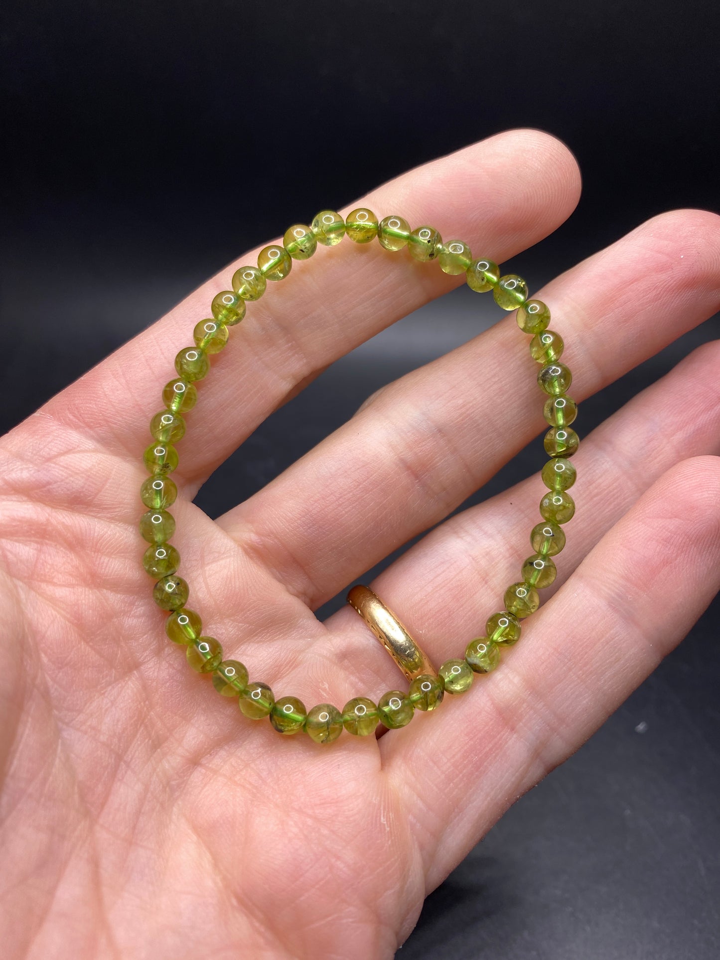 Peridot Bracelet - 4-5mm