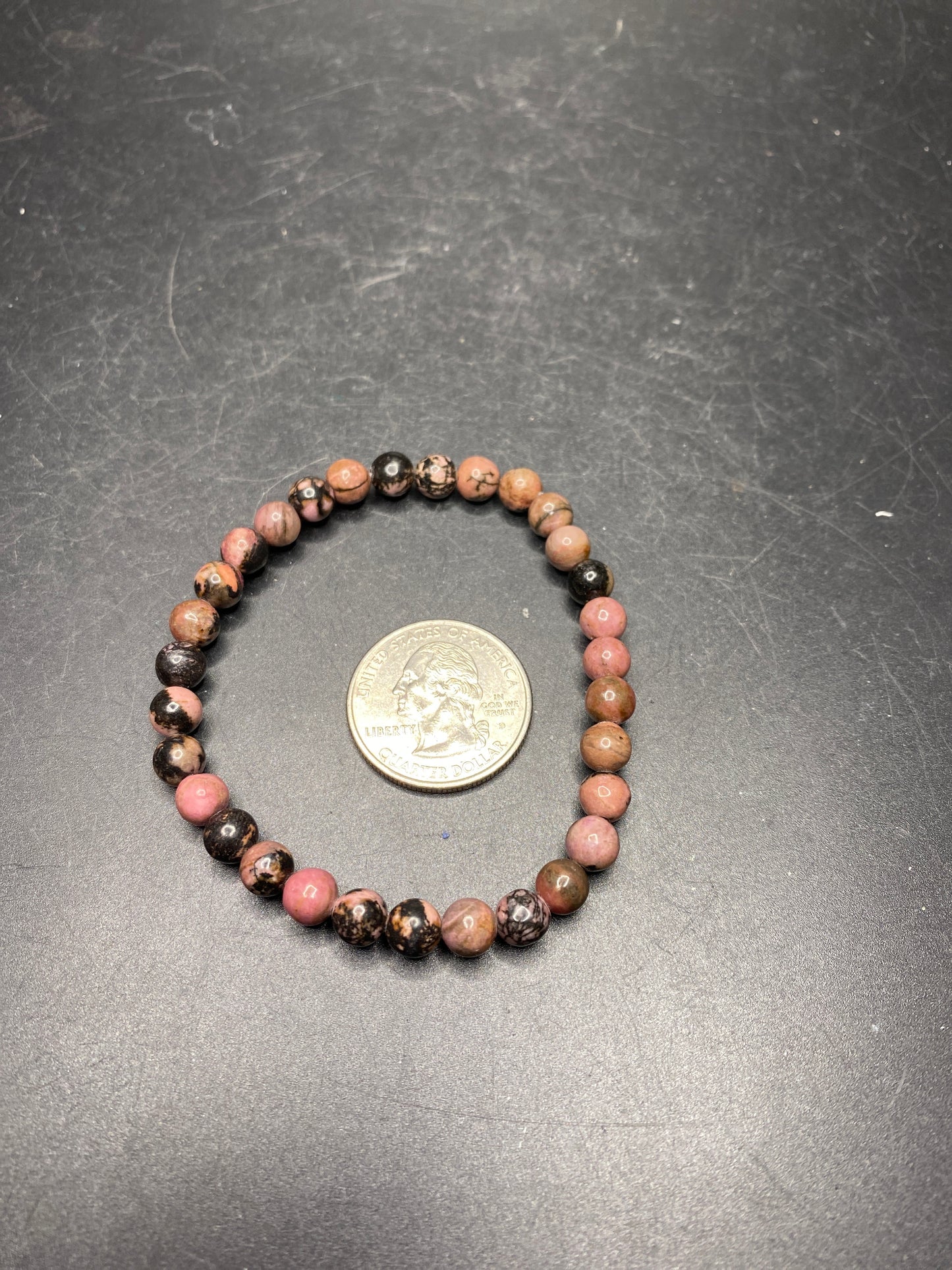 Rhodonite Bracelet - 6mm