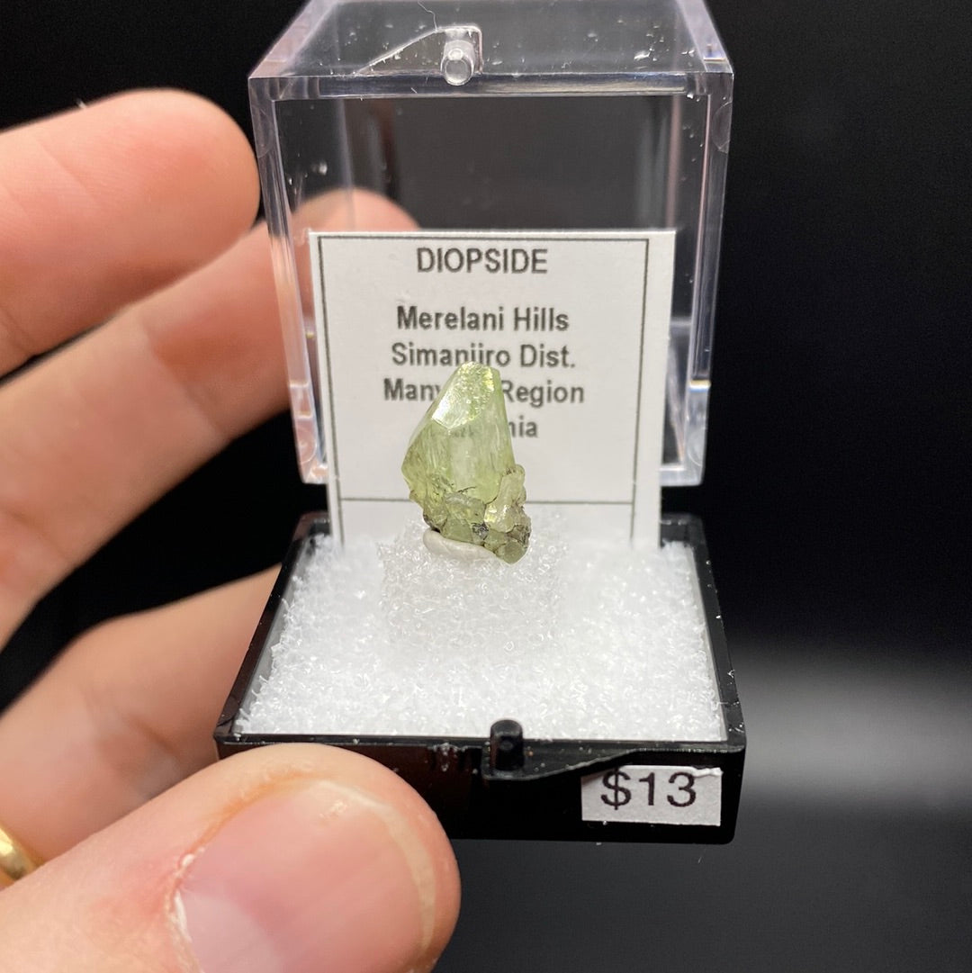 Diopside Thumbnail Specimen - Tanzania