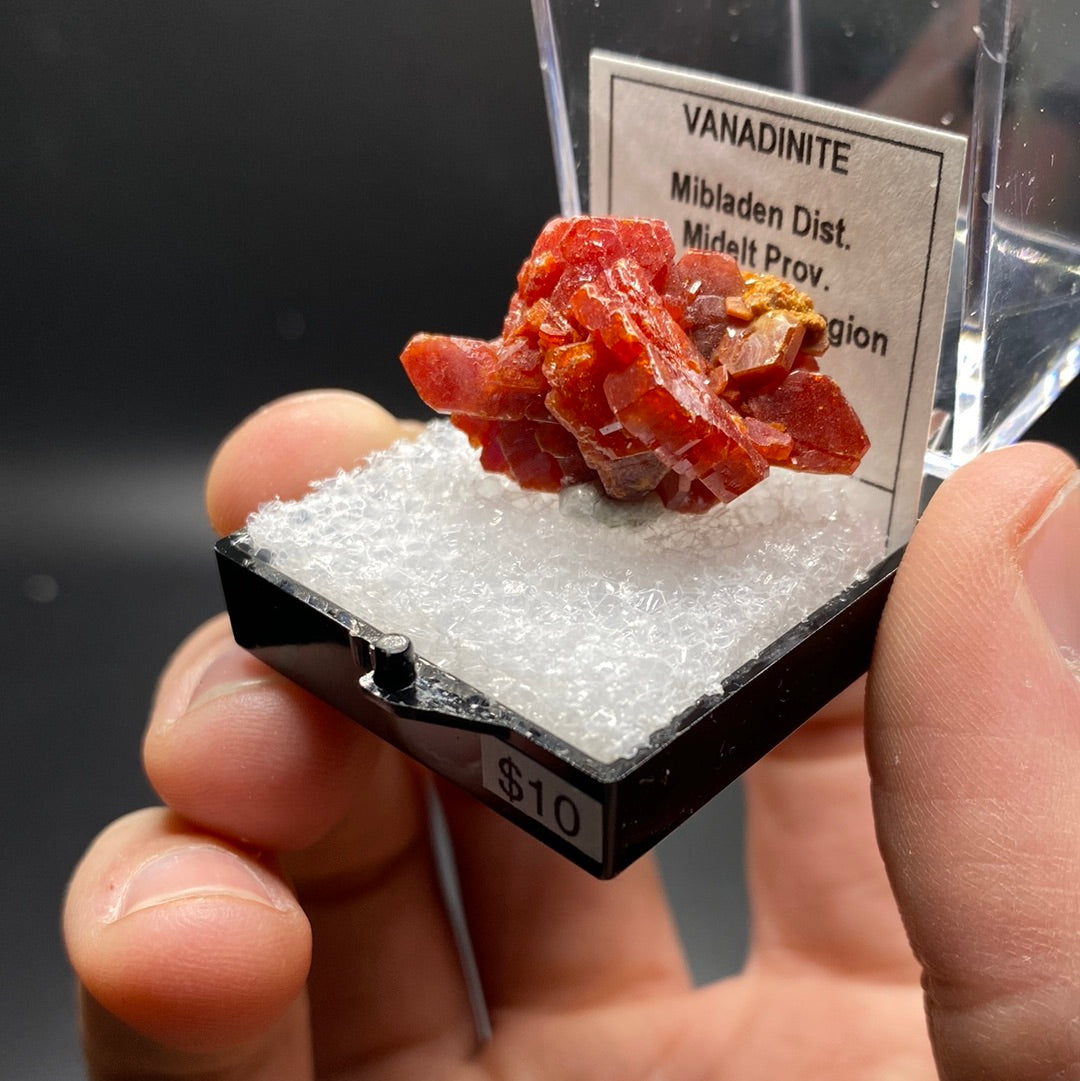 Vanadinite Thumbnail Specimen - Morocco - G