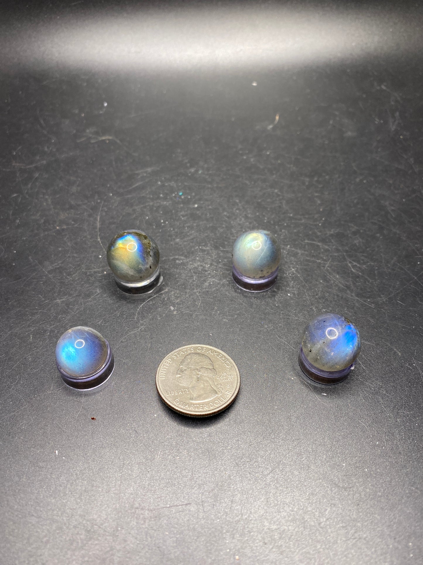 AAA Grade High Flash Labradorite Mini Spheres - Madagascar