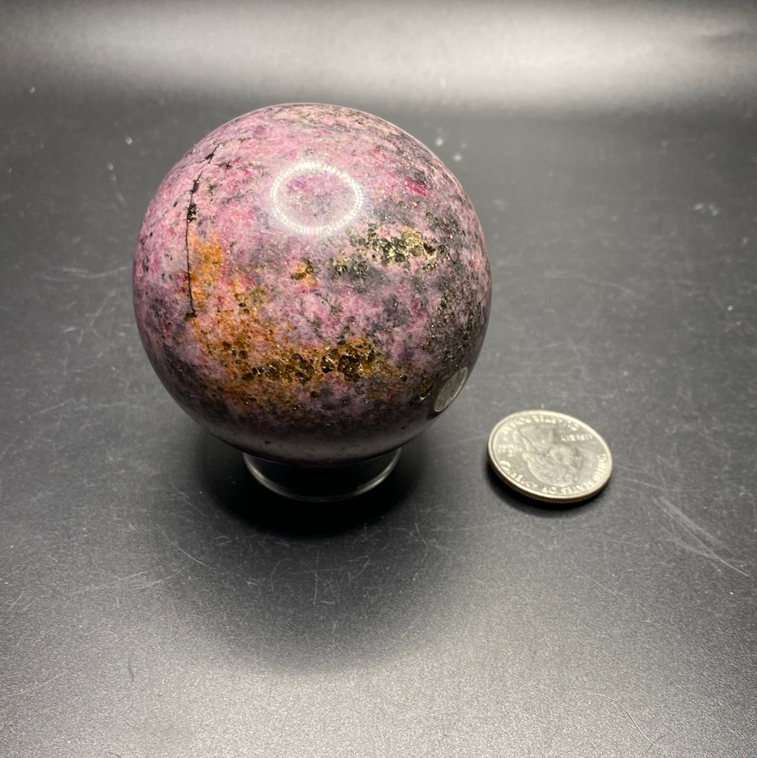 Rhodonite Sphere