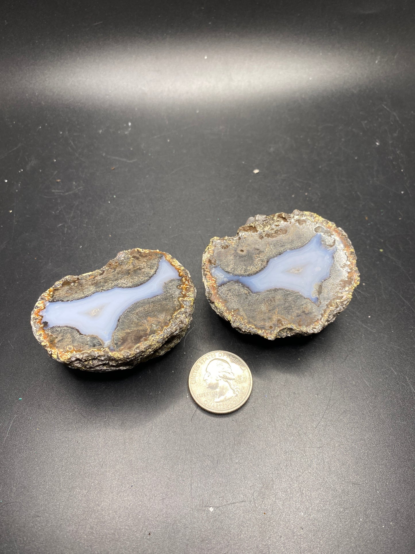 Agate Geode Pair - Mexico