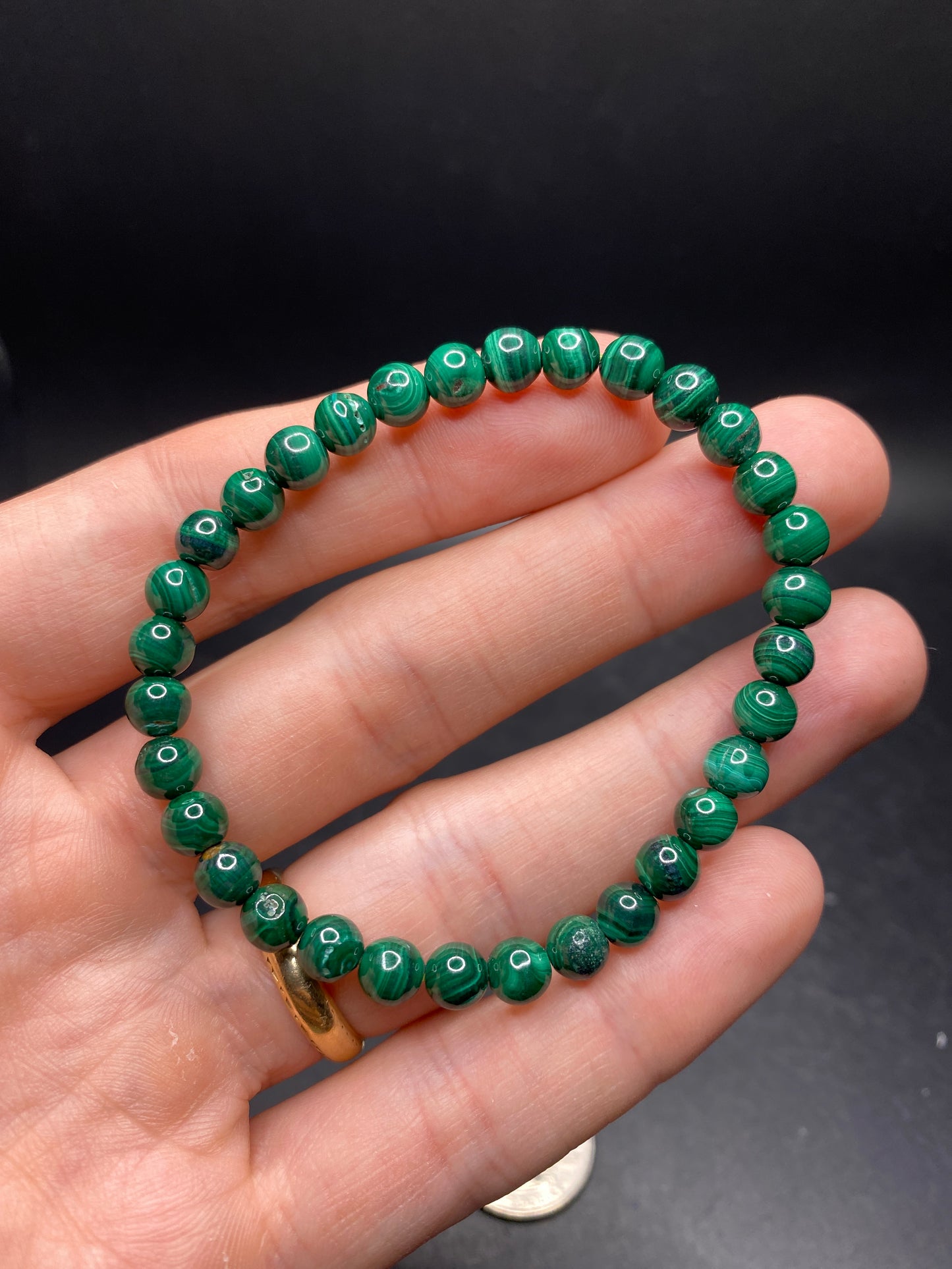 Malachite Bracelet - 5-6mm