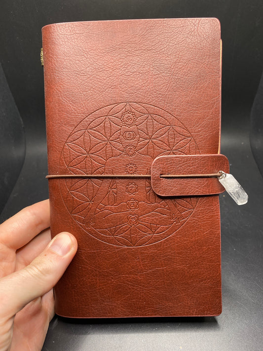Crystal Notebook Journal - Brownish red