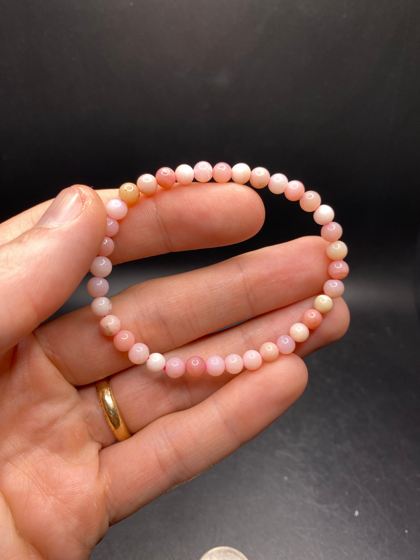 Peruvian Pink Opal Bracelet - 4-6mm