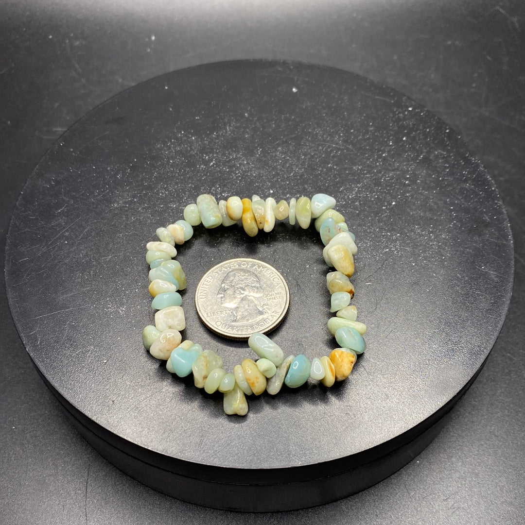 Amazonite Chip Bracelet