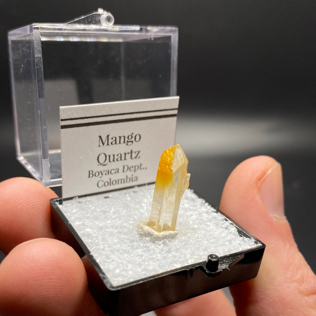 Mango Quartz Thumbnail Specimen - Columbia