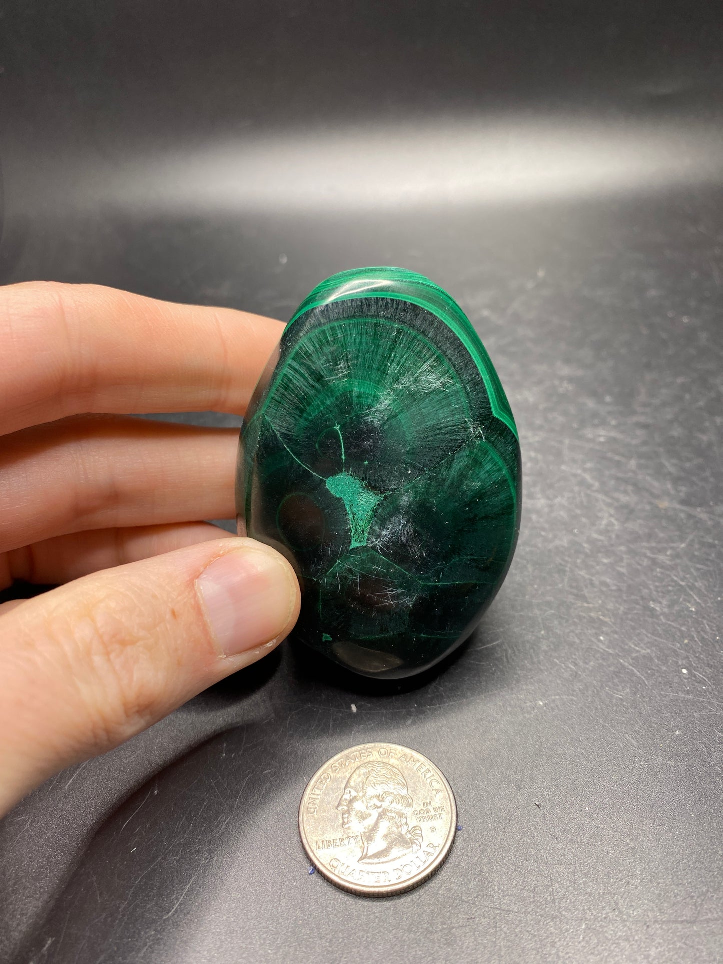 Malachite Palmstone - Congo