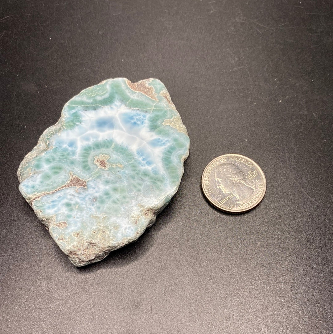 Larimar Polished Slabs - Medium B grade - Dominican Republic