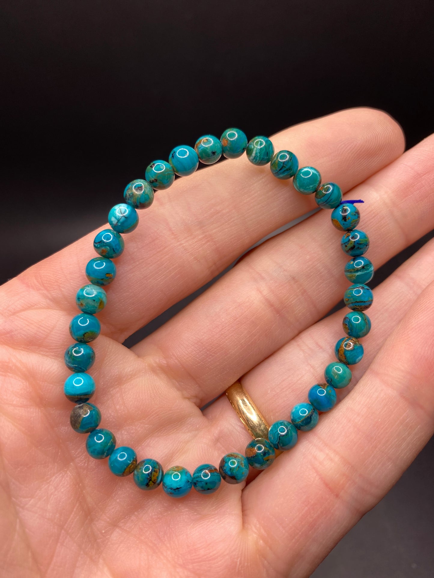 Chilean Blue Opal Bracelet 5-6mm