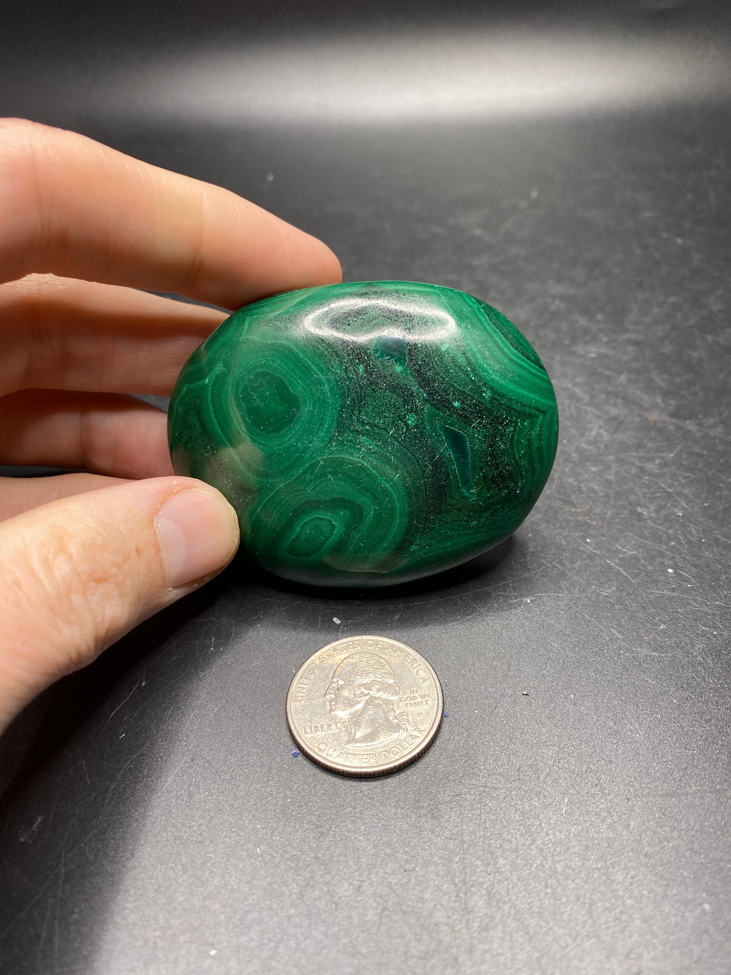 Malachite Palmstone - Congo