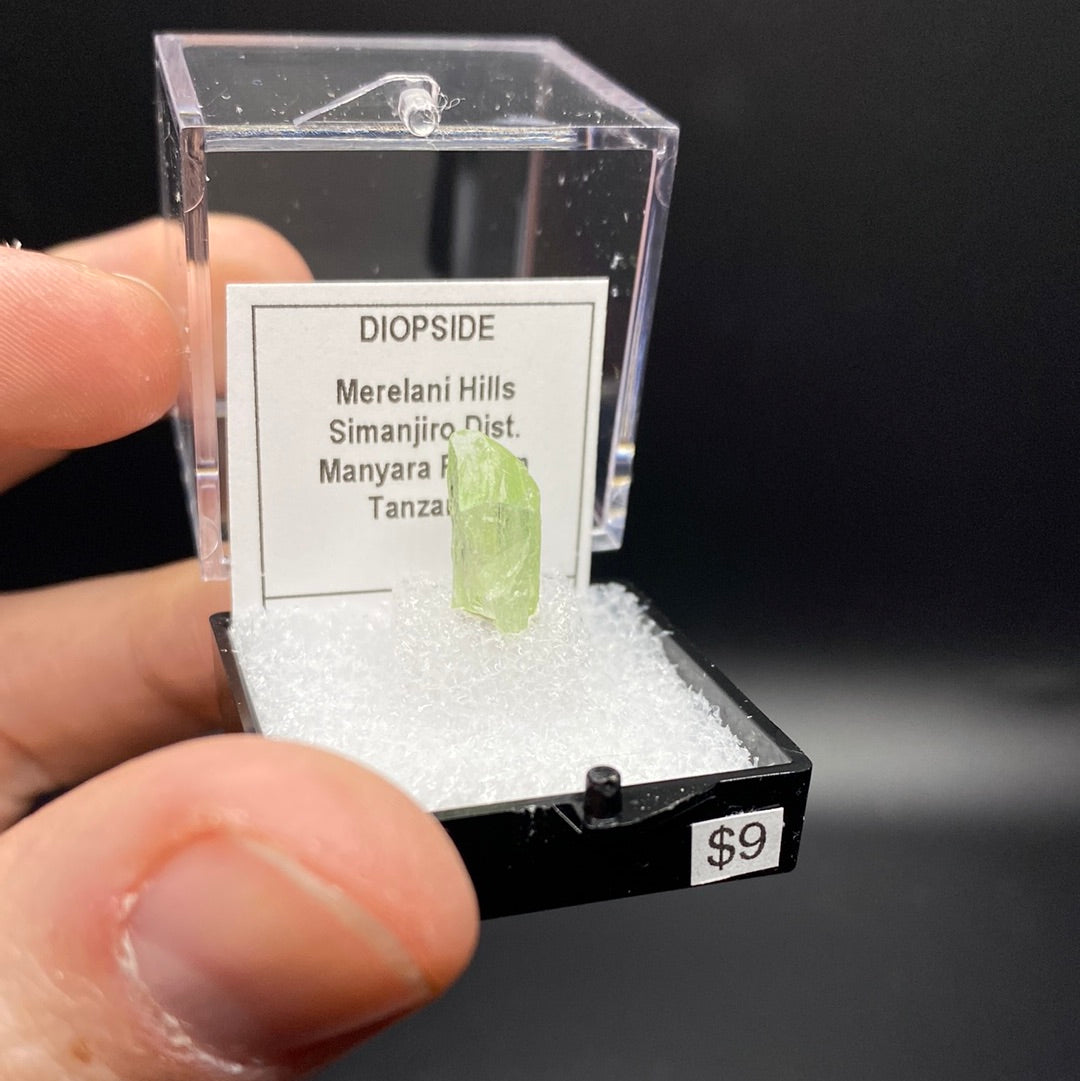 Diopside Thumbnail Specimen - Tanzania