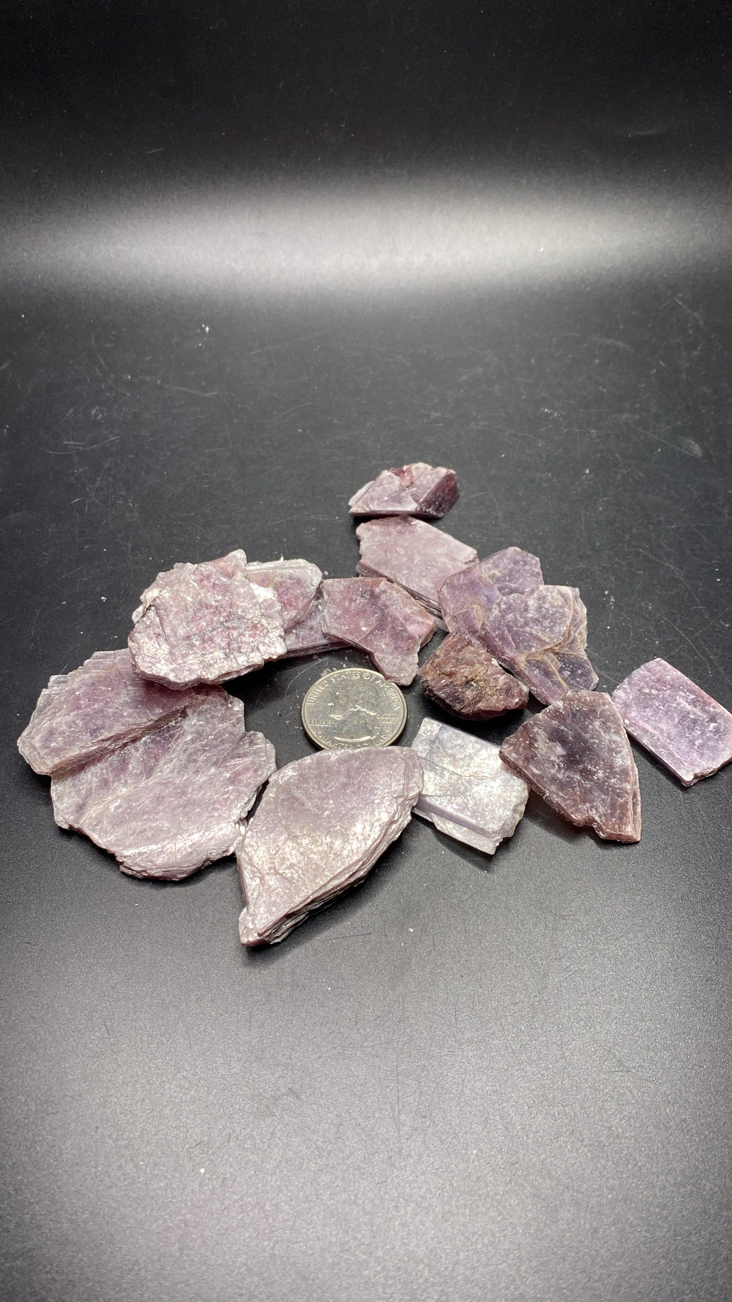 Raw Lepidolite Books - Medium Small