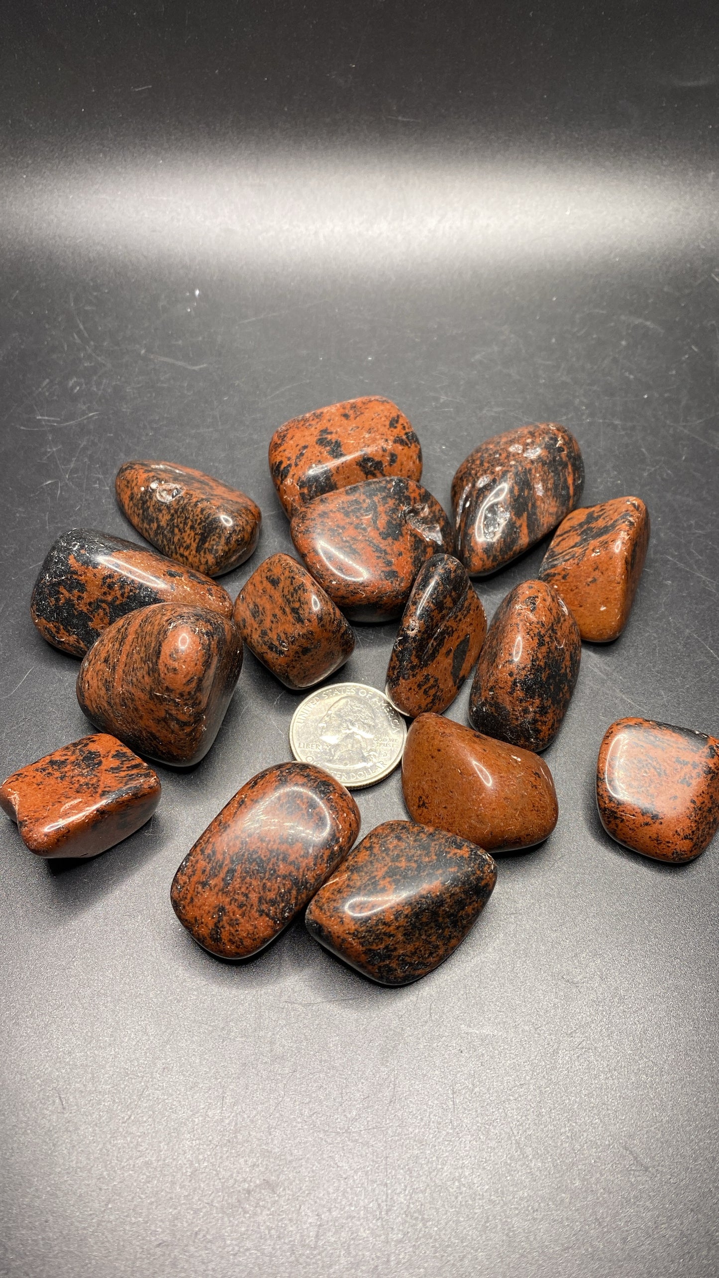 Mahogany Obsidian Tumbles