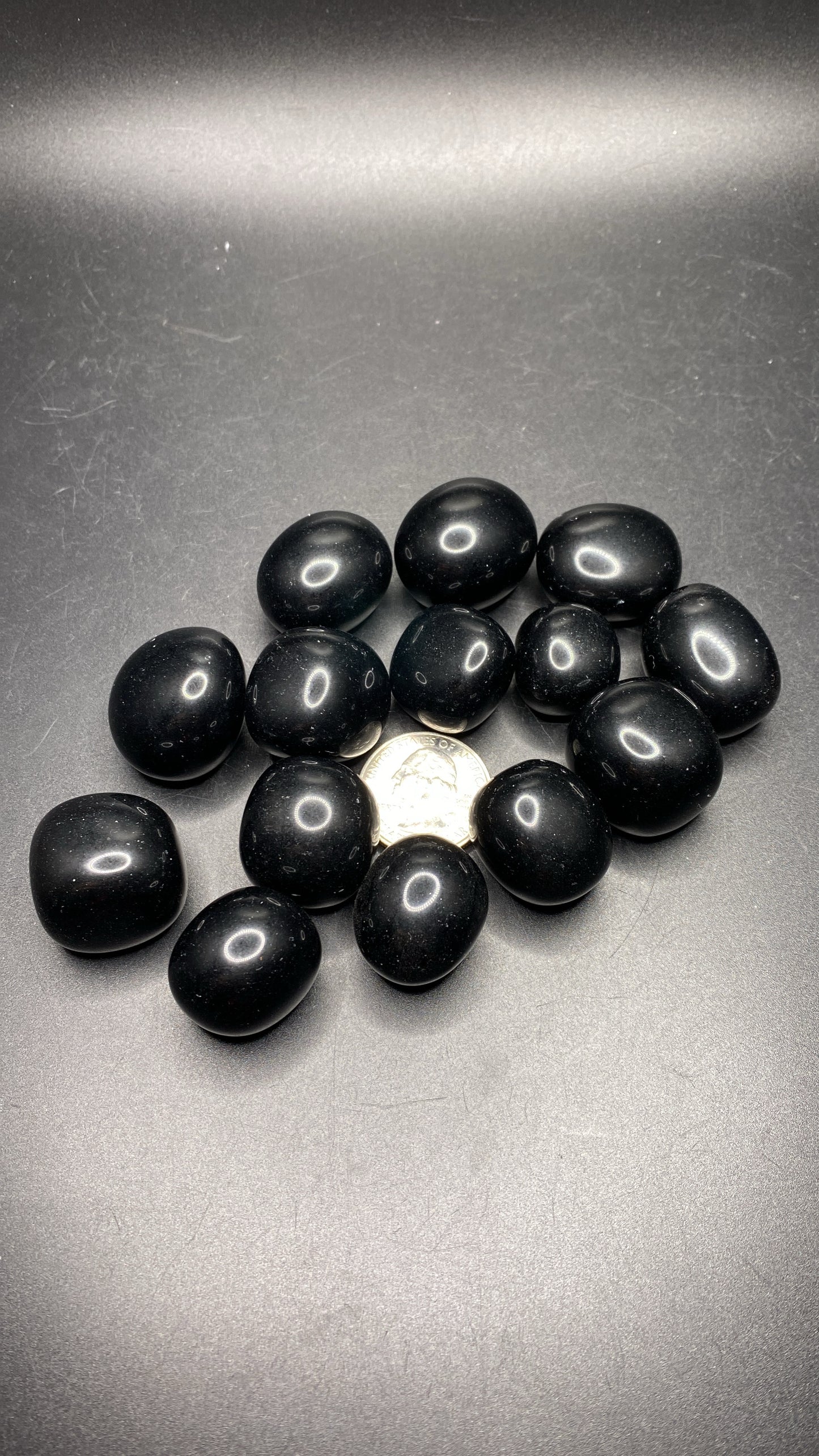 Black Obsidian Tumbles