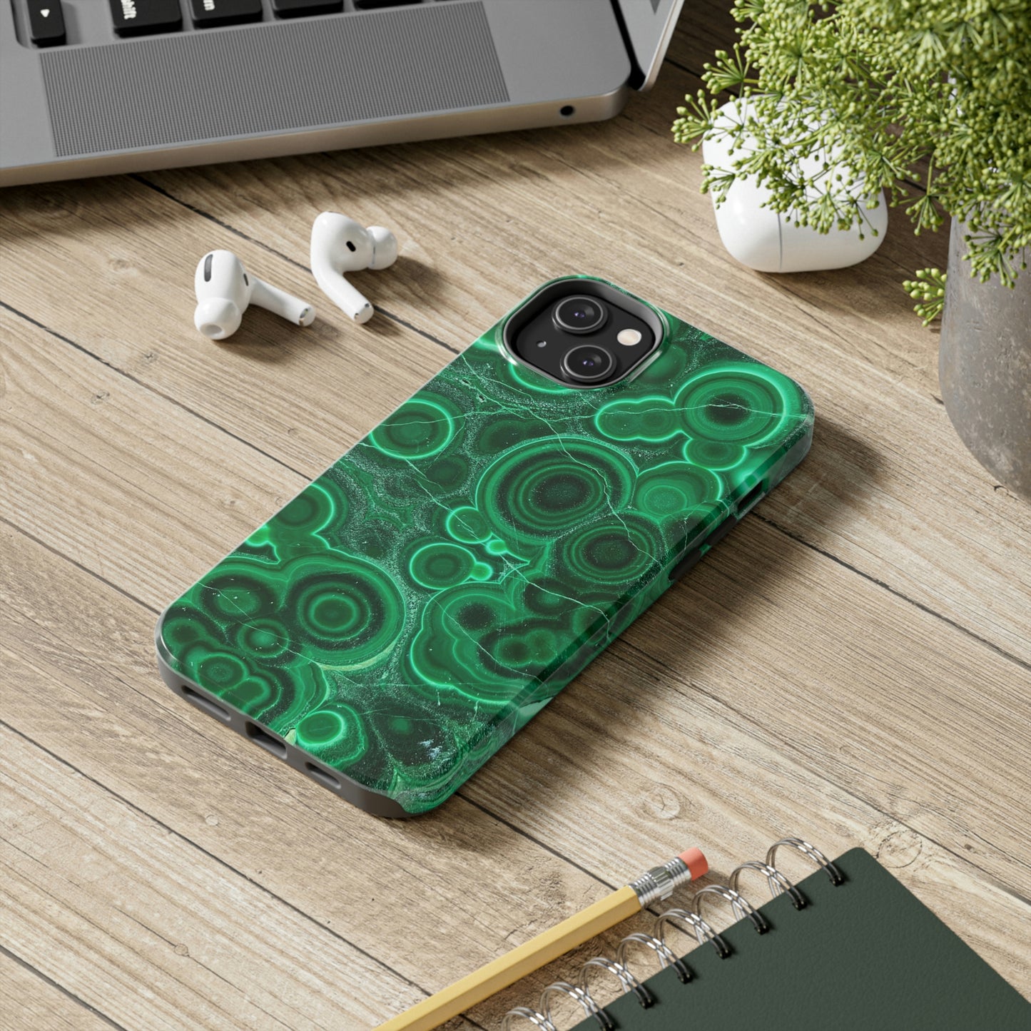 Malachite Phone Case, Meditation Chakra Energy, Rocks, iPhone 14 Case, Crystal Mama, Crystal Lad, iPhone Case