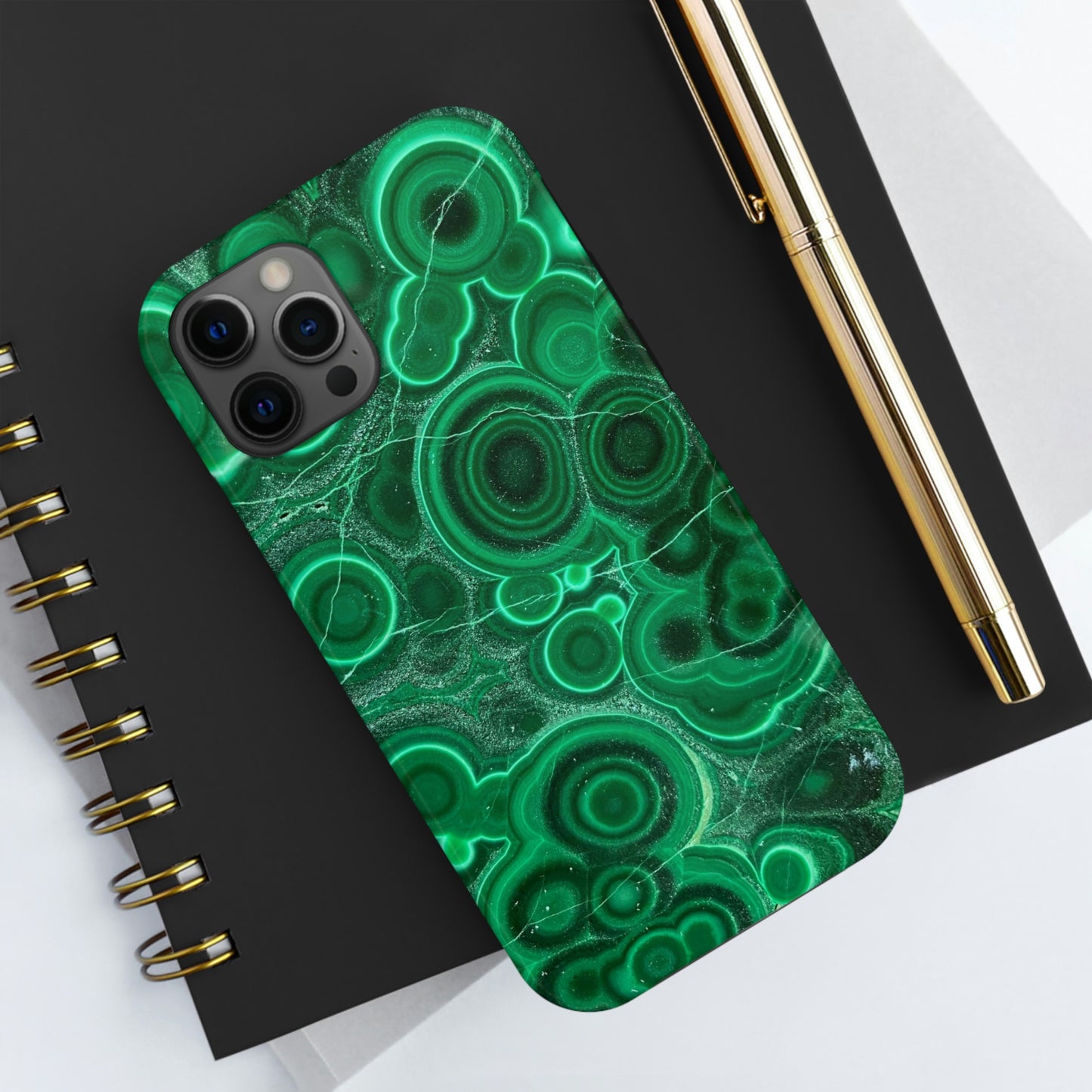 Malachite Phone Case, Meditation Chakra Energy, Rocks, iPhone 14 Case, Crystal Mama, Crystal Lad, iPhone Case