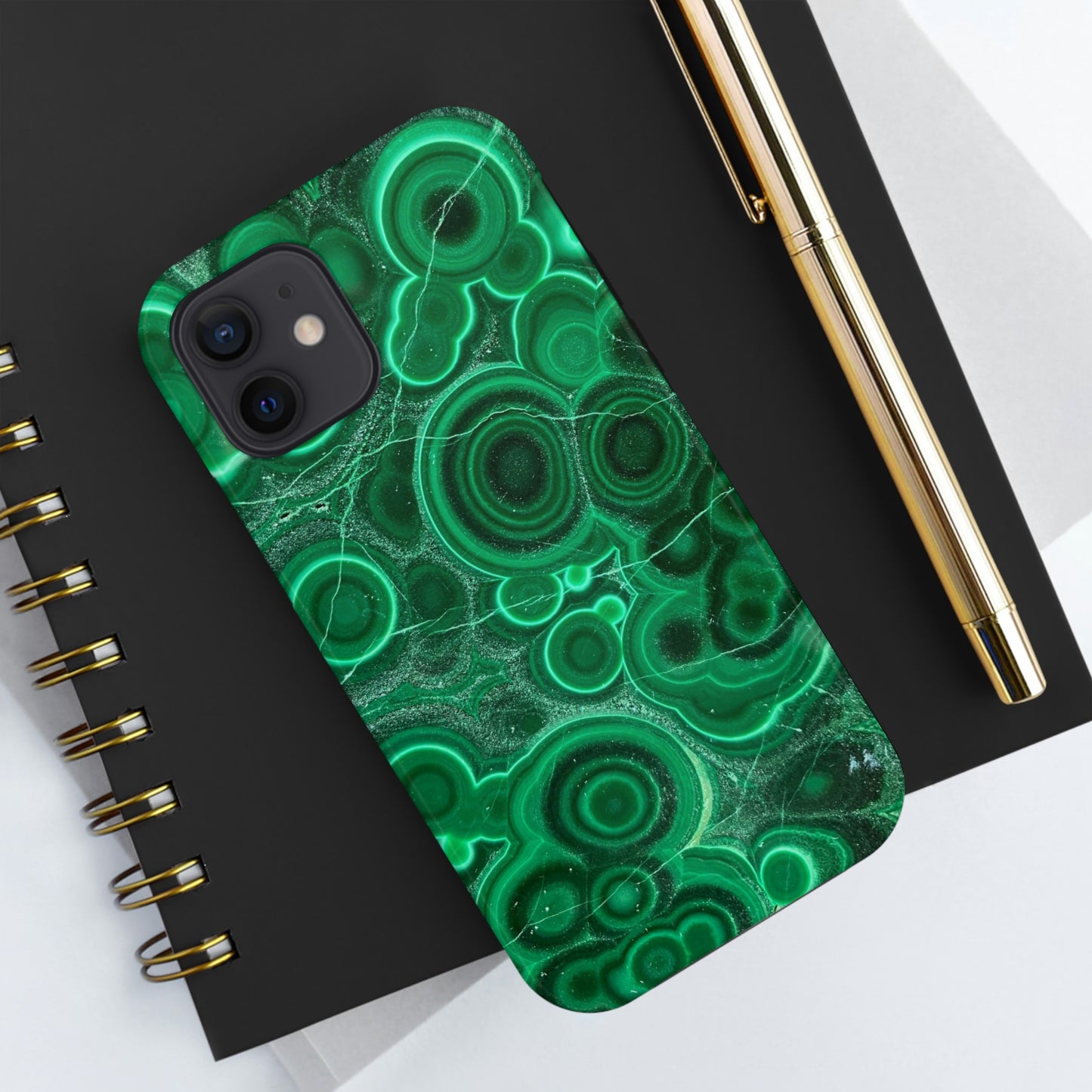 Malachite Phone Case, Meditation Chakra Energy, Rocks, iPhone 14 Case, Crystal Mama, Crystal Lad, iPhone Case