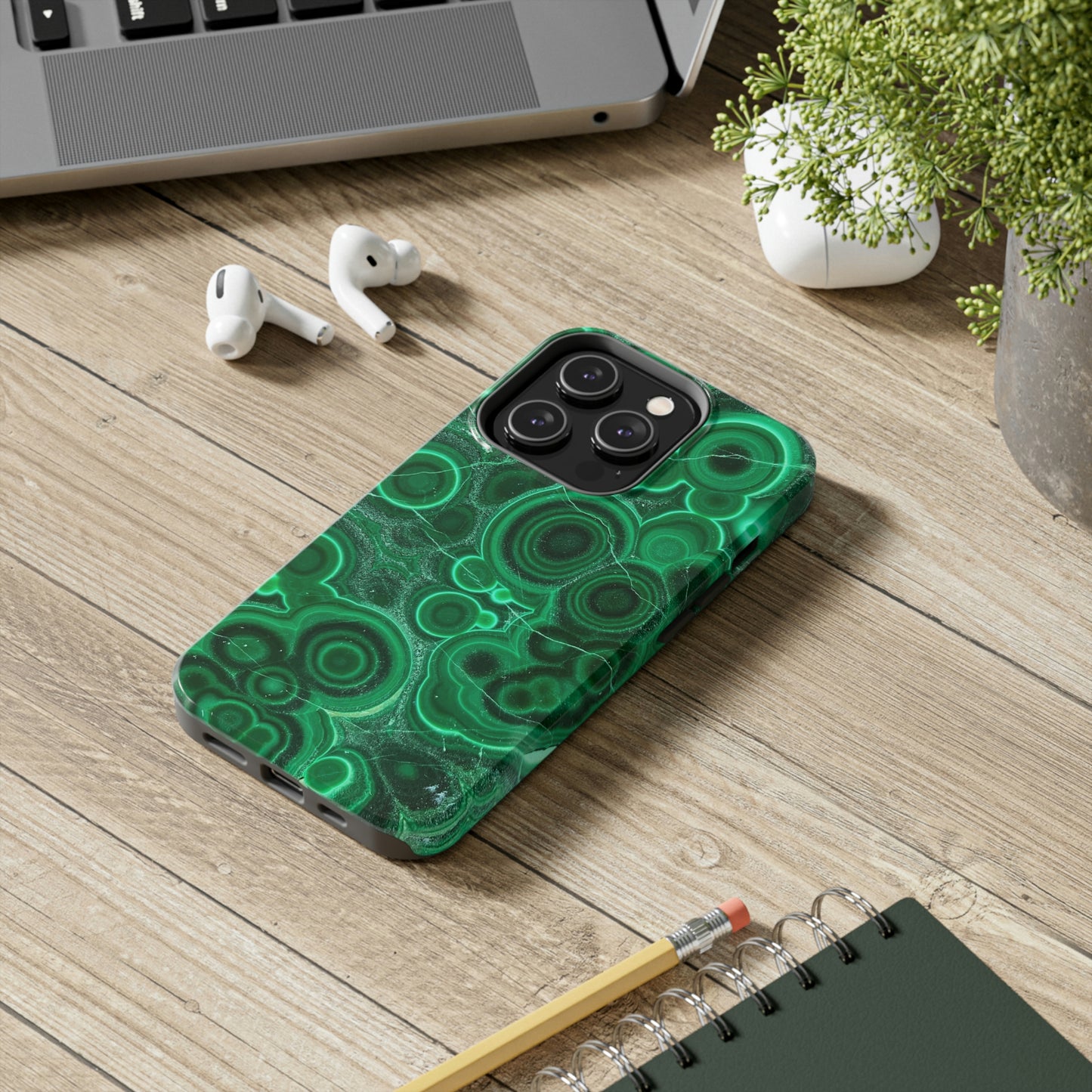 Malachite Phone Case, Meditation Chakra Energy, Rocks, iPhone 14 Case, Crystal Mama, Crystal Lad, iPhone Case