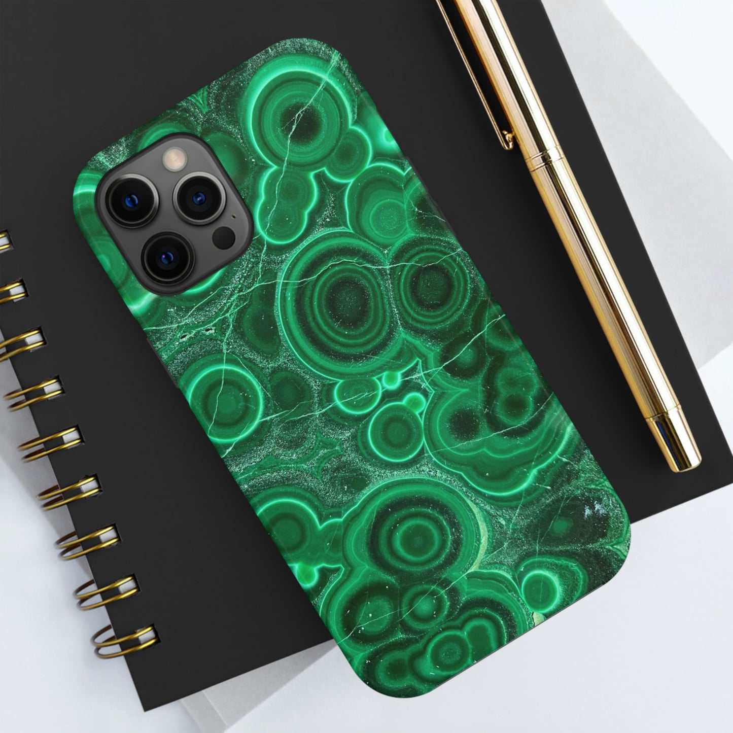 Malachite Phone Case, Meditation Chakra Energy, Rocks, iPhone 14 Case, Crystal Mama, Crystal Lad, iPhone Case