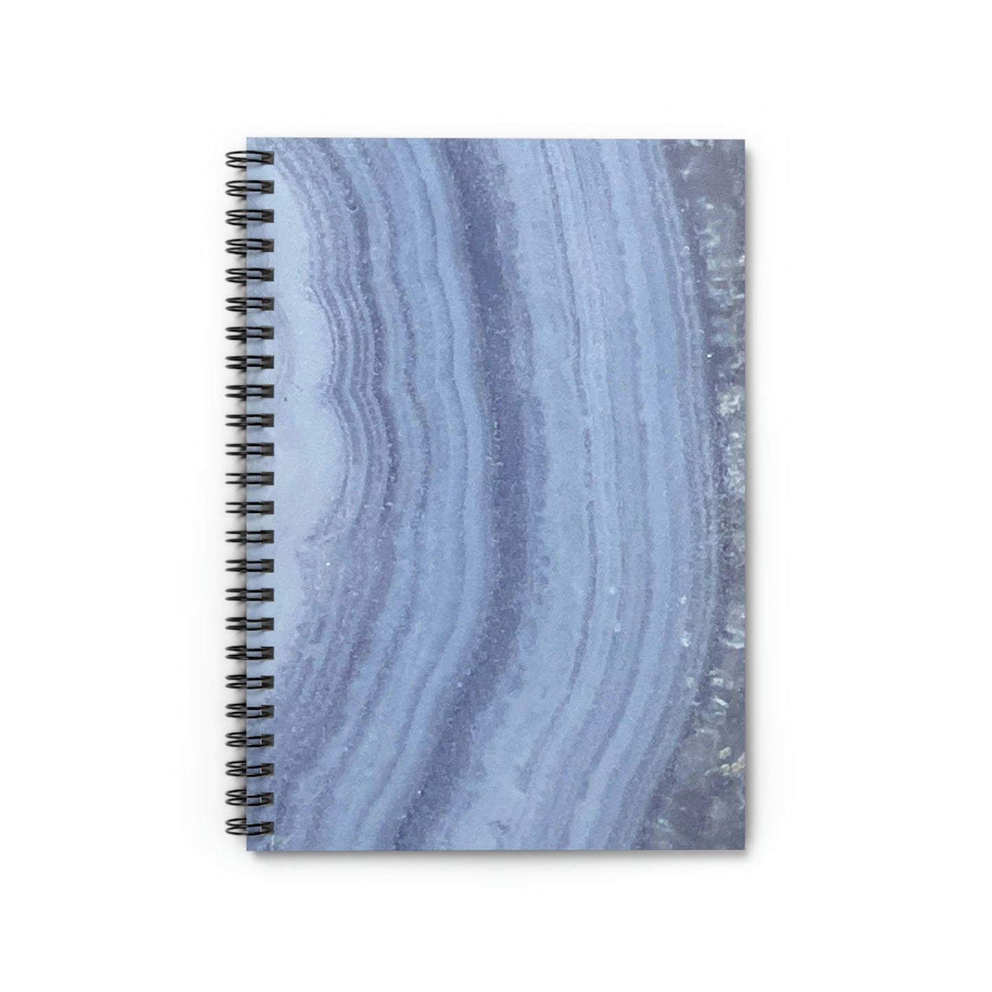 Blue Lace Agate Design Spiral Notebook - Ruled Line