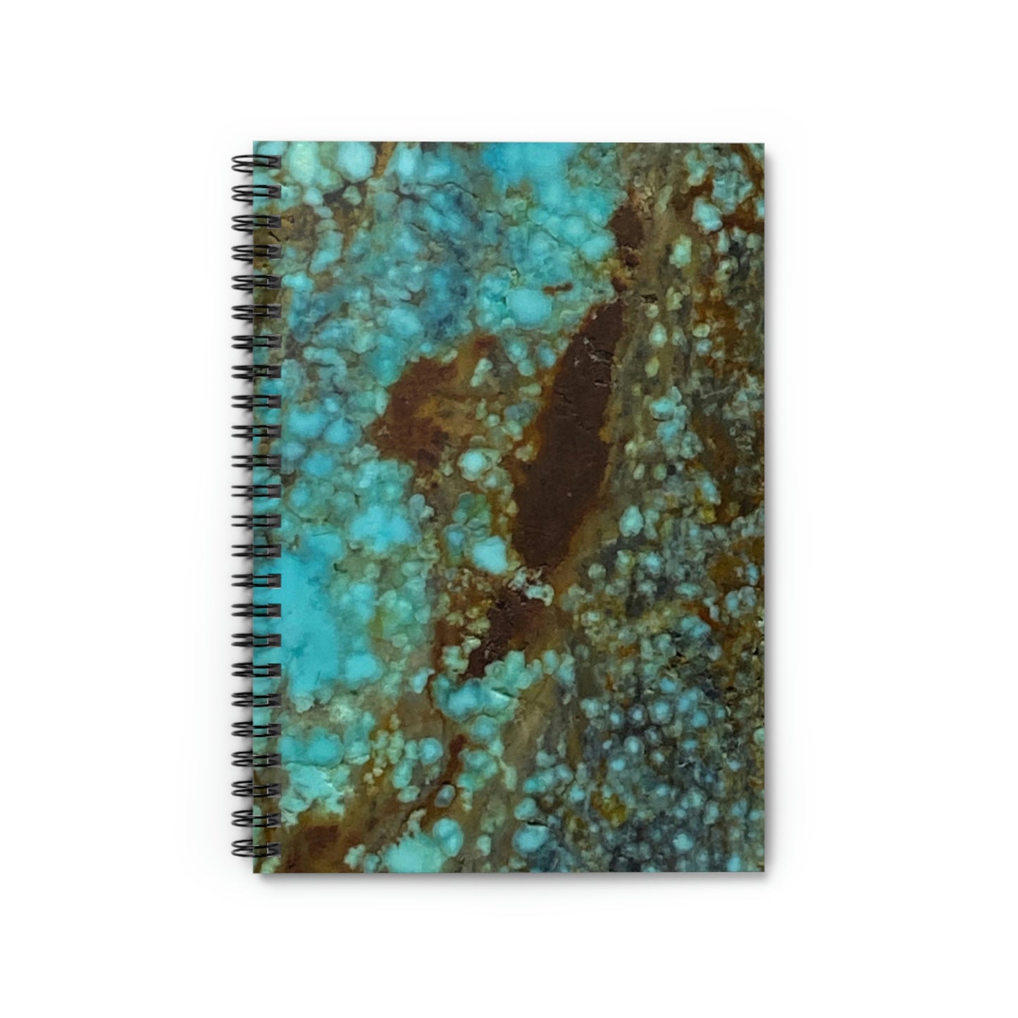 Turquoise Design Spiral Notebook - Ruled Line