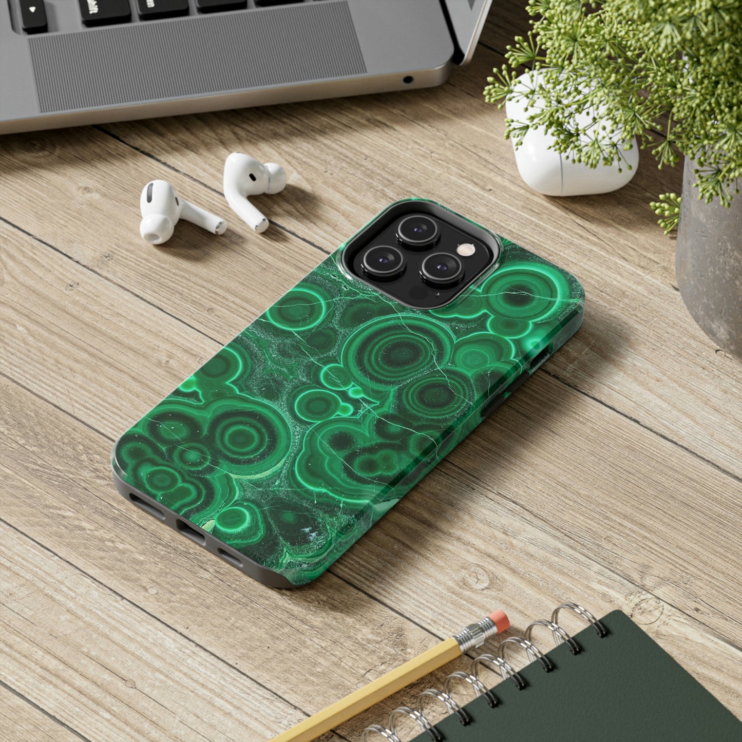 Malachite Phone Case, Meditation Chakra Energy, Rocks, iPhone 14 Case, Crystal Mama, Crystal Lad, iPhone Case