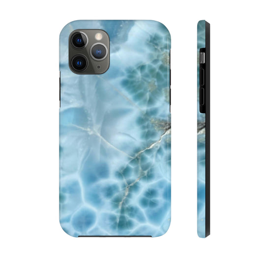 Larimar Phone Case, Meditation Chakra Energy, Rocks, iPhone 14 Case, Crystal Mama, Crystal Lad, iPhone Case