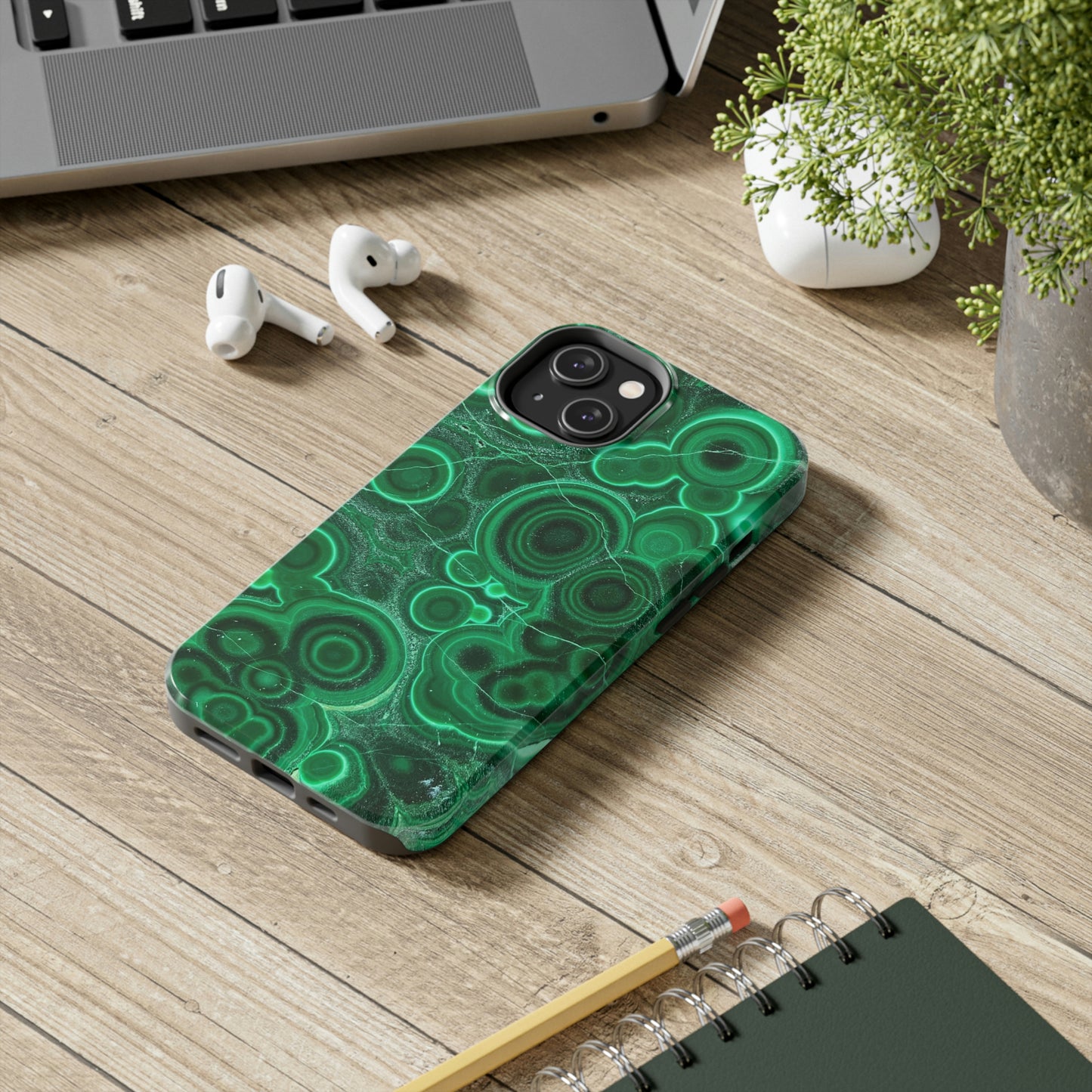 Malachite Phone Case, Meditation Chakra Energy, Rocks, iPhone 14 Case, Crystal Mama, Crystal Lad, iPhone Case