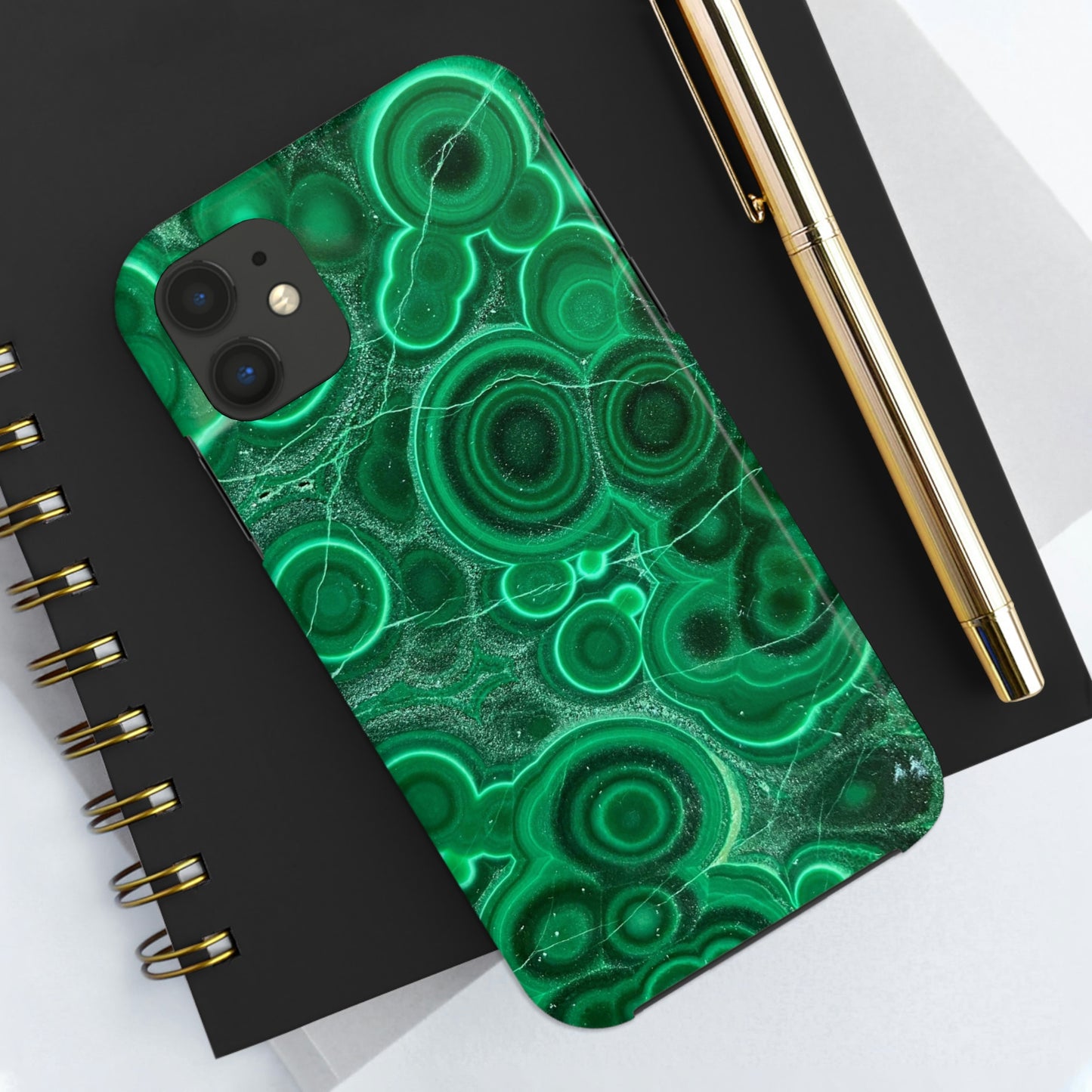 Malachite Phone Case, Meditation Chakra Energy, Rocks, iPhone 14 Case, Crystal Mama, Crystal Lad, iPhone Case