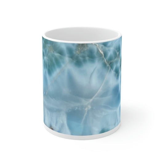 Larimar Pattern Ceramic Mug 11oz