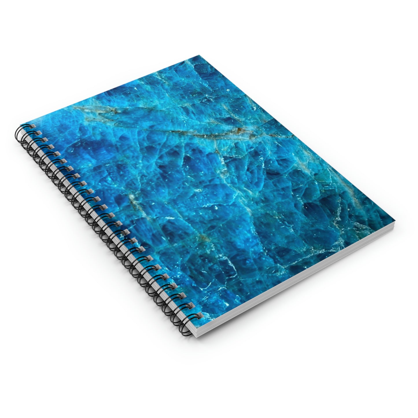 Blue Apatite Spiral Notebook - Ruled Line