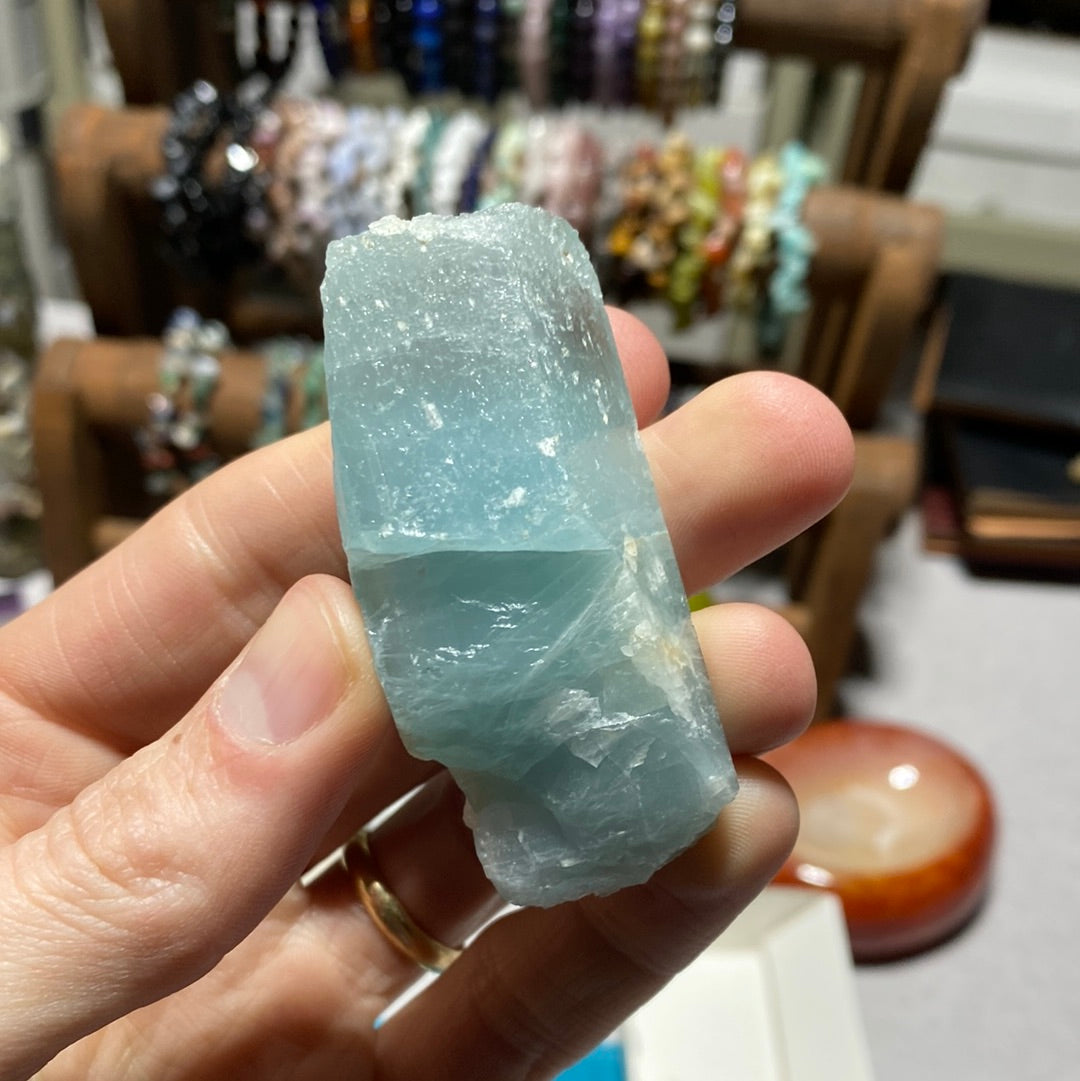 Large Partially Terminated Aquamarine Crystal from Brazil