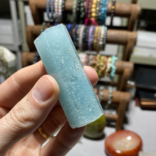 Large Non Terminated Aquamarine Crystal from Brazil