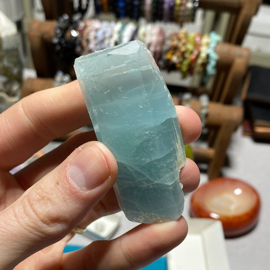 Large Partially Terminated Aquamarine Crystal from Brazil